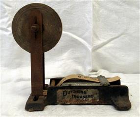RARE ANTIQUE DUCTCHESS TROUSERS TICKET TAPE 10C 1 DOLLAR A TEAR DISPENSER - ANTI